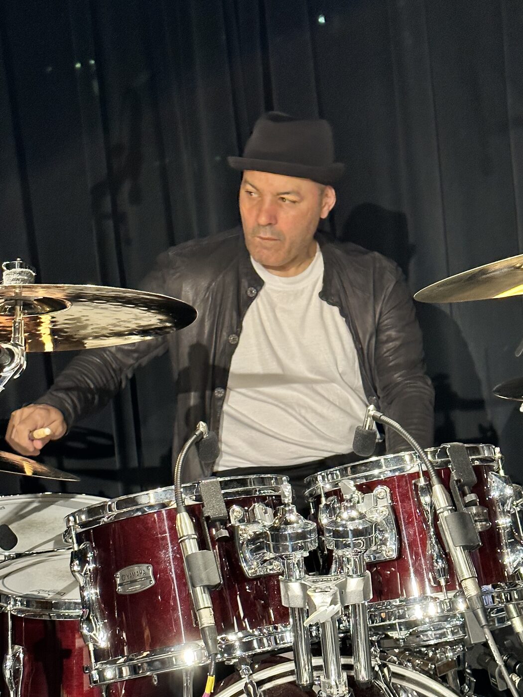 Ralph Vargas at the drum kit